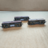 3 wagons trémie type Fad-50 OOtz, transport de charbon, DB - Minitrix 18269 – Échelle N (1 :160)