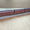 3 wagons trémies type Kkt-62, DB, Ep III – Minitrix 18270 – Échelle N (1 :160)
