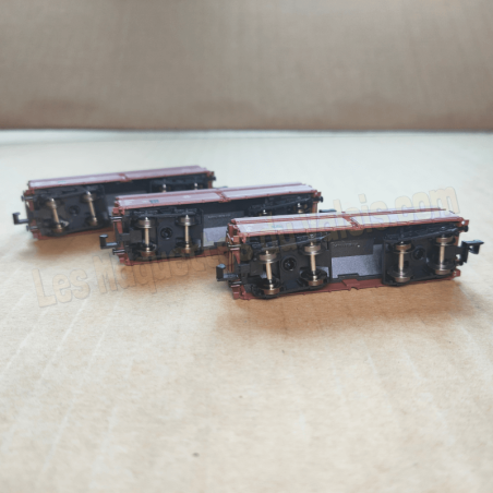 3 wagons trémies type Kkt-62, DB, Ep III – Minitrix 18270 – Échelle N (1 :160)