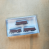 3 wagons trémies type Kkt-62, DB, Ep III – Minitrix 18270 – Échelle N (1 :160)