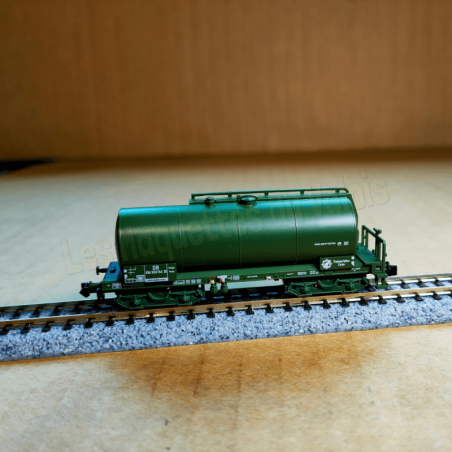 Wagon-citerne USTC-DB à bogies – N 1 :160 – Époque III/IV – Minitrix 18973