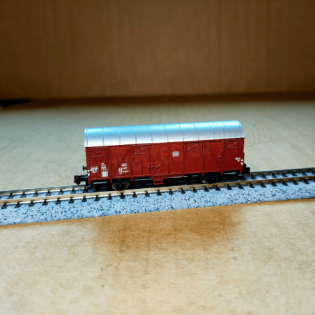 Wagon couvert Gs 210, 2 essieux, DB, Époque IV – Minitrix 18097 – N 1/160