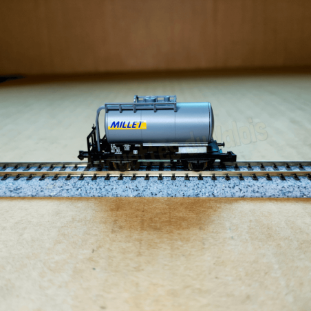 Wagon citerne 2 essieux “Millet” – Minitrix 18098 – Échelle N (1:160)