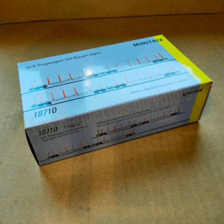 Coffret de 4 wagons-porteurs KLV type Sgns 121 – Ép VI – Minitrix 18710 – N 1:160