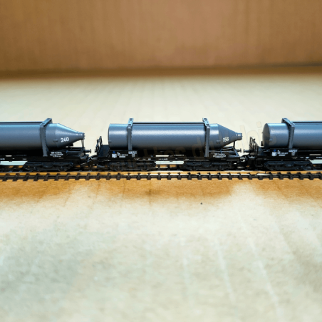 Coffret 5 wagons « bouteilles de carbure » SKW / DB – Märklin 82092 – Z 1:220 – Époque IV
