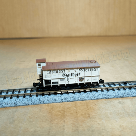 Wagon isotherme G02 pour le transport de bière, Häberlen, KWSt.E - Minitrix 18994 - N 1:160 – Époque I