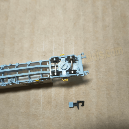 Wagon porte-conteneurs SNCF/Novatrans Sgss 60’, conteneur GEODIS 45’, gris, époque V Arnold HN6649 – N 1/160