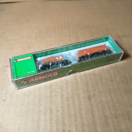 Coffret wagons-citernes + wagon couvert G4 Colas Rail, ép. V, Arnold HN6679, N 1/160