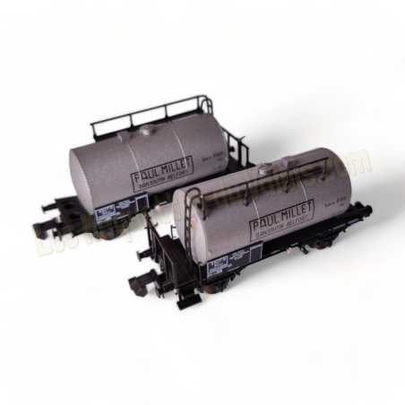 Coffret de 2 wagons citerne Paul Millet SNCF, Hobbytrain échelle N 1/160 réfference H24852.