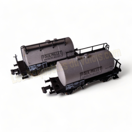Coffret de 2 wagons citerne Paul Millet SNCF, Hobbytrain échelle N 1/160 réfference H24852.
