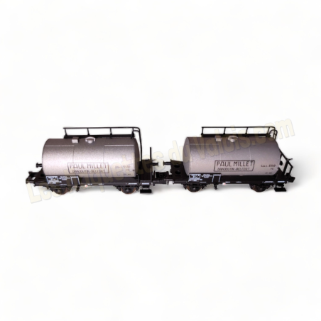 Coffret de 2 wagons citerne Paul Millet SNCF, Hobbytrain échelle N 1/160 réfference H24852.