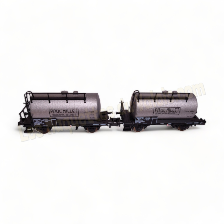 Coffret de 2 wagons citerne Paul Millet SNCF, Hobbytrain échelle N 1/160 réfference H24852.