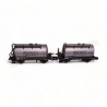Coffret de 2 wagons citerne Paul Millet SNCF, Hobbytrain échelle N 1/160 réfference H24852.