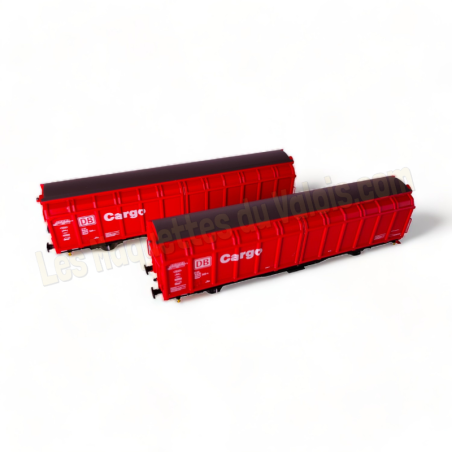 Coffret de 2 wagons à parois coulissantes Hobbytrain échelle N 1/160 réfference H24651.