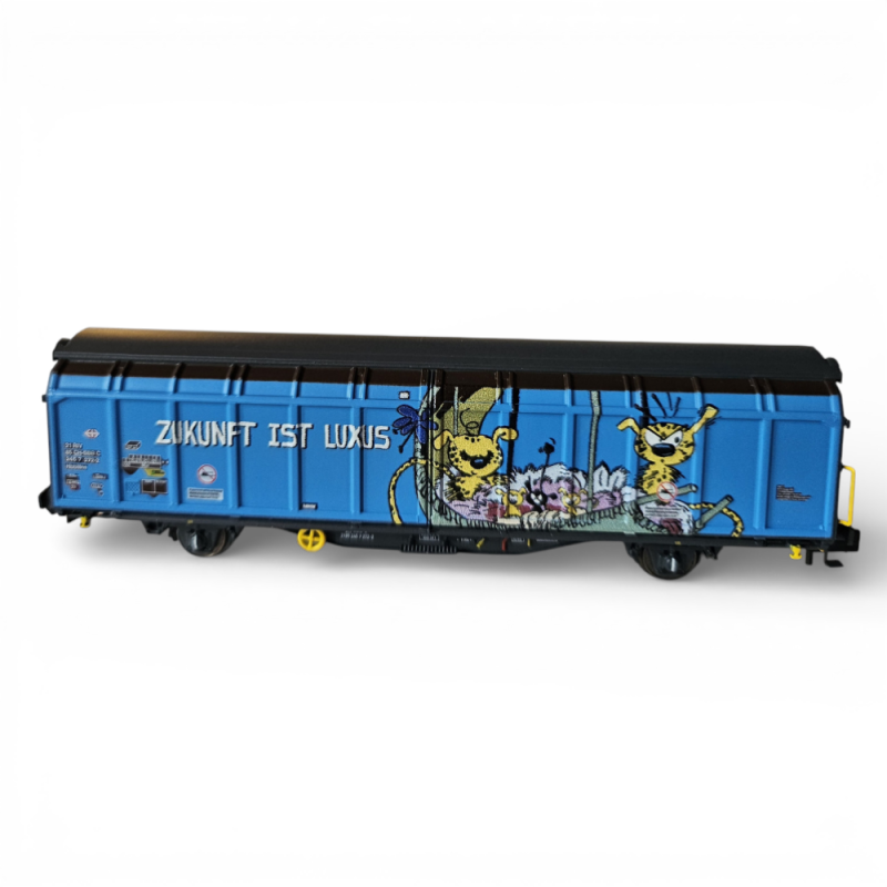 Wagon parois coulissantes Hbbillns – SBB “Graffiti / Luxus” – Hobbytrain H24666 – N 1/160