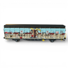 Wagon à parois coulissantes Hbbillns - SBB - livré graffiti - époque VI - Hobbytrain H24663 - N 1:160