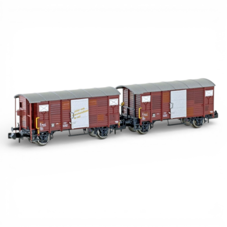 Wagons couverts K2 SBB époque IV – Hobbytrain H24202 – N 1:160