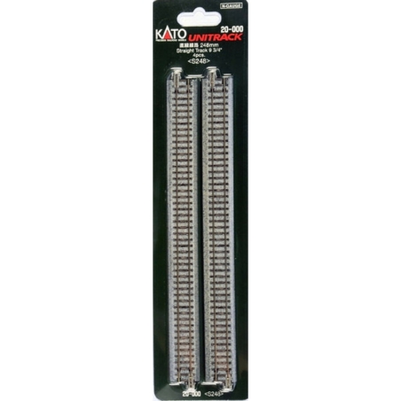 4 Rail droit Unitrack 248MM - N 1/160 - Kato 20-000