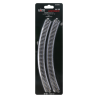 4 rail courbe Kato Unitrack 381 mm - N 1/160 - kato 20-132