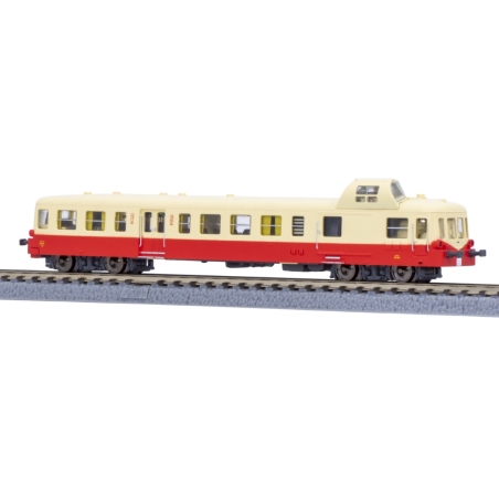 Autorail X4013 Picasso analogique A02-01 - SNCF - X3864 créme/rouge - époques III-IV - Azar Models - Z 1/220