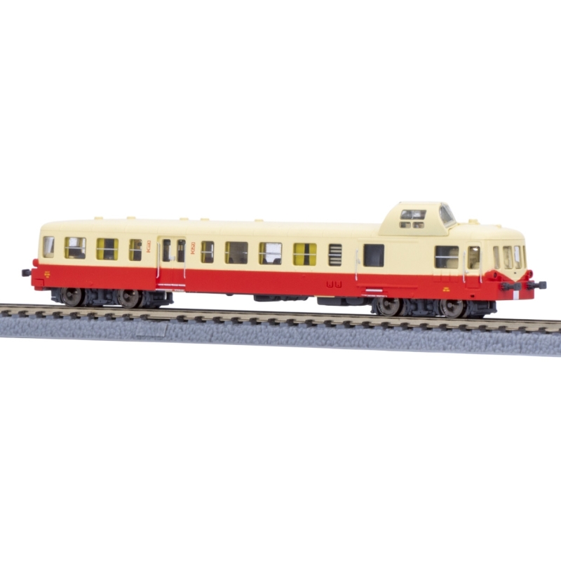 Autorail X3800 Picasso analogique A02-02A - SNCF - X3879 créme/rouge - époques III-IV - Azar Models - Z 1/220