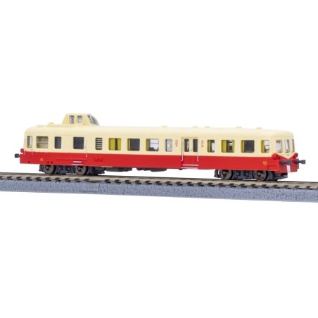 Autorail X3800 Picasso analogique A02-02A - SNCF - X3879 créme/rouge - époques III-IV - Azar Models - Z 1/220