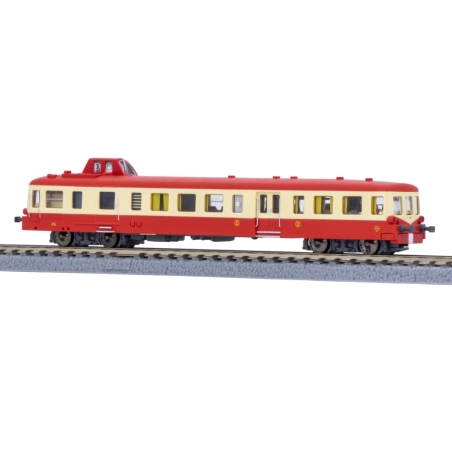 Autorail X3864 Picasso analogique A02-03A - SNCF - créme/rouge toit rouge - époques III-IV - Azar Models - Z 1/220