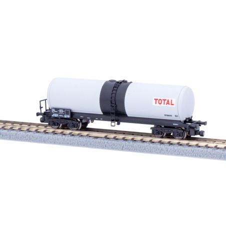 wagon Citerne longue ANF TOTAL simotra gris/noir - Azar Models W05-TO2 – époque IV – échelle Z