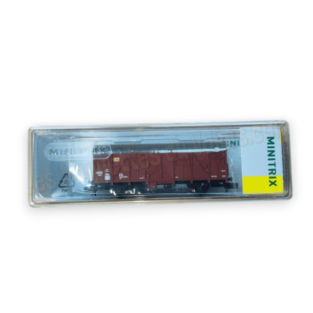 Wagon couvert Gs 213 DB – Époque VI – Minitrix 18099 – N 1:160
