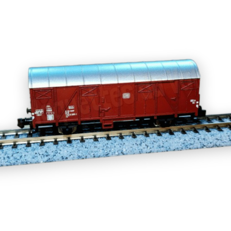 Wagon couvert Gs 210, 2 essieux, DB, Époque IV – Minitrix 18097 – N 1/160
