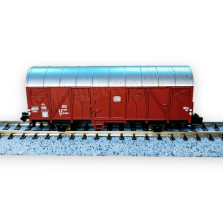 Wagon couvert Gs 210, 2 essieux, DB, Époque IV – Minitrix 18097 – N 1/160