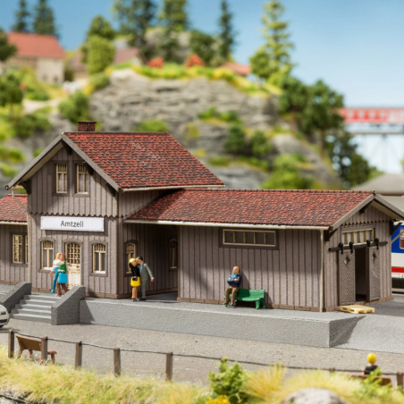 Petite gare « Amtzell » laser cut – époque IV à VI – Noch 63001 – échelle N 1/160