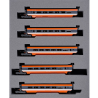 complément 5 voitures de base TGV Sud-Est - Kato - 10-2084 - N 1:160