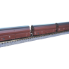 Coffret de 3 wagons trémie type Kkt-62, transport de charbon, DB, époque III, Minitrix 18270, échelle N