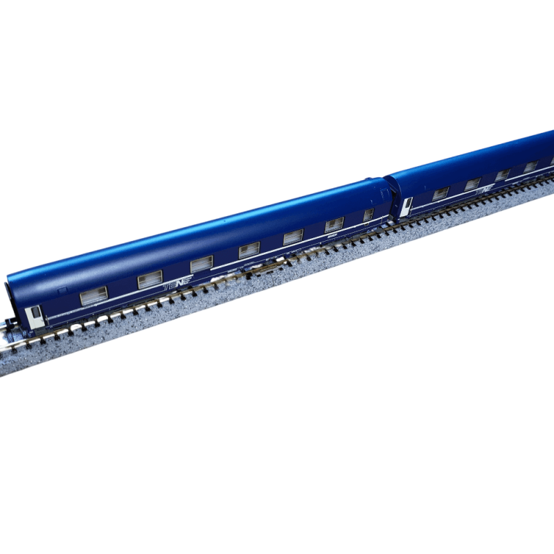 2 unités T2, bleu avec logo nouille livrée, SNCF, ép. IV-V- Arnold HN4405 - N 1/160