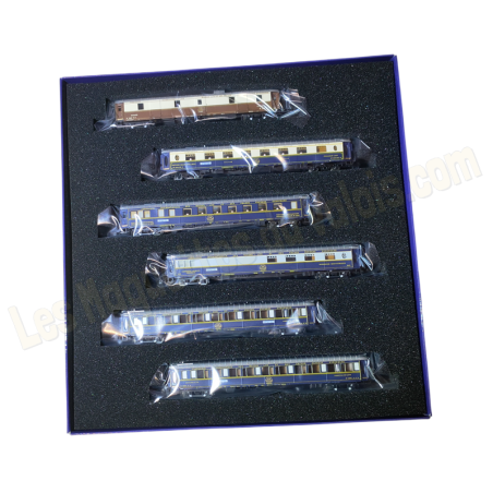 Coffret de 6 voitures 50 ans du Nostalgie-Istanbul-Orient-Express Intraflug/CIWL, 1976, EP IV, Arnold HN4522, échelle N 1/160