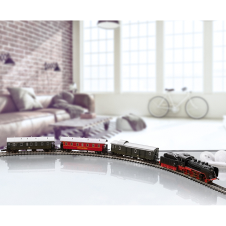 Coffret de départ train de voyageurs de musée avec locomotive à vapeur BR 24, époque III à V, Märklin 81874, échelle Z 1/220