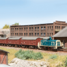 Coffret de train marchandises Deutsche Bundespost, locomotive diesel et trois wagons couverts, EP IV, Märklin 81359, Z 1/220