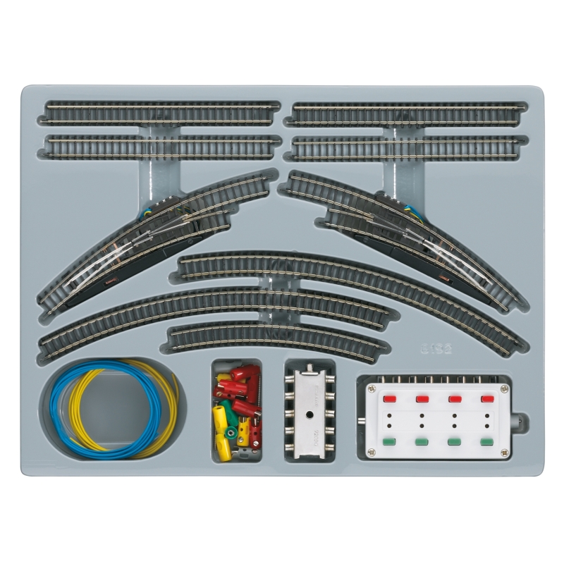 Coffret extension de réseau double voie T1 avec aiguillage  8192  – échelle Z 1/220