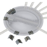 8 segments de raccordement pour pont tournant rotonde, Märklin 89971, échelle Z 1/220