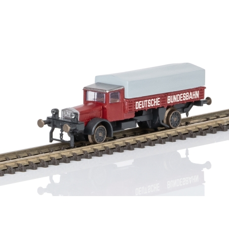 Camion ferroviaire rail-route Vomag DB, EP III, Märklin 88022, échelle Z 1/220