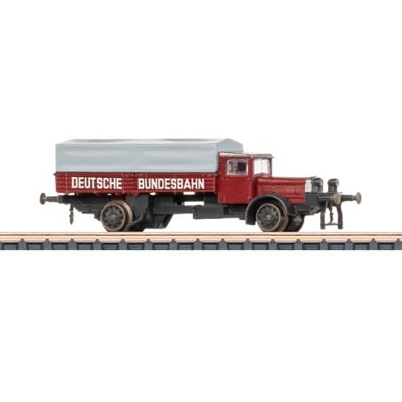 Camion ferroviaire rail-route Vomag DB, EP III, Märklin 88022, échelle Z 1/220