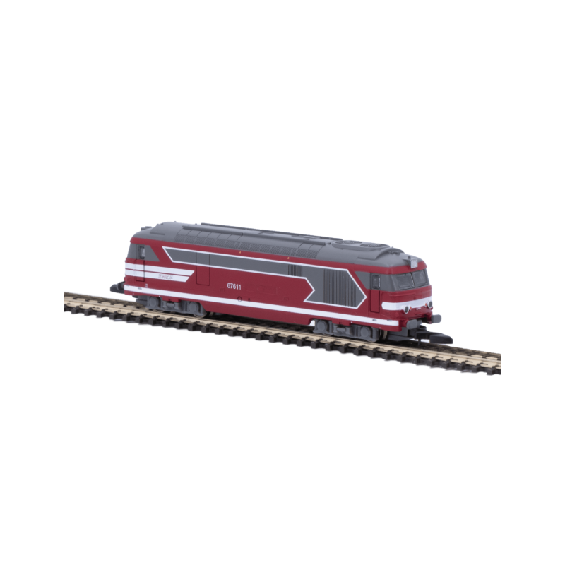 Locomotives diesel BB67611 - Capitole, numérique, Ep VI - AZAR MODELS L01-CA1D - Z 1/220