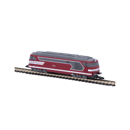 Locomotives diesel BB67611 - rouge capitole, analogique, Ep VI - AZAR MODELS L01-CA1A - Z 1/220