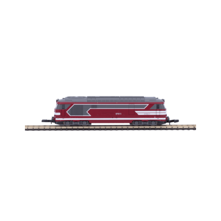 Locomotives diesel BB67611 - rouge capitole, analogique, Ep VI - AZAR MODELS L01-CA1A - Z 1/220