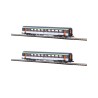 Coffret de 2 voitures Corail VTU 2e classe « Livrée d'origine » SNCF – Azar Models V01-ORP2 – échelle Z