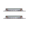 Coffret de 2 voitures Corail VTU 2e classe « Livrée d'origine » SNCF – Azar Models V01-ORP2 – échelle Z