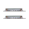 Coffret de 2 voitures Corail VTU 2e classe « Livrée d'origine » SNCF – Azar Models V01-ORP2 – échelle Z
