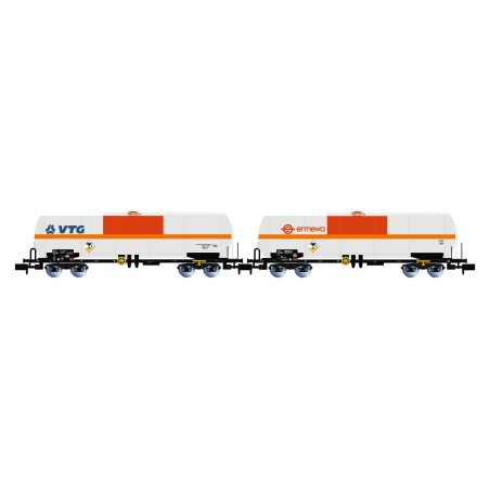 Coffret de 2 wagons-citernes SNCF - VTG et Ermewa - Arnold HN6634 - N 1/160