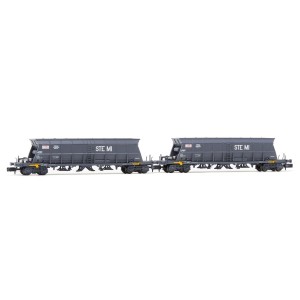 Wagons-trémies gris SNCF, SteMi type Faoos models réduit au 1/160 arnold
